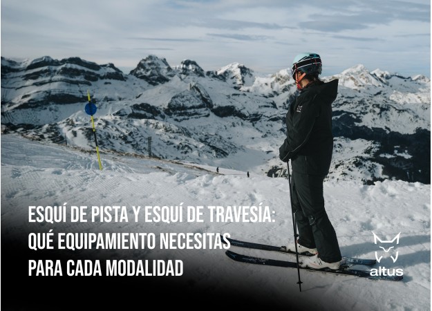 Esquí de pista y esquí de travesía: qué equipamiento necesitas para cada modalidad